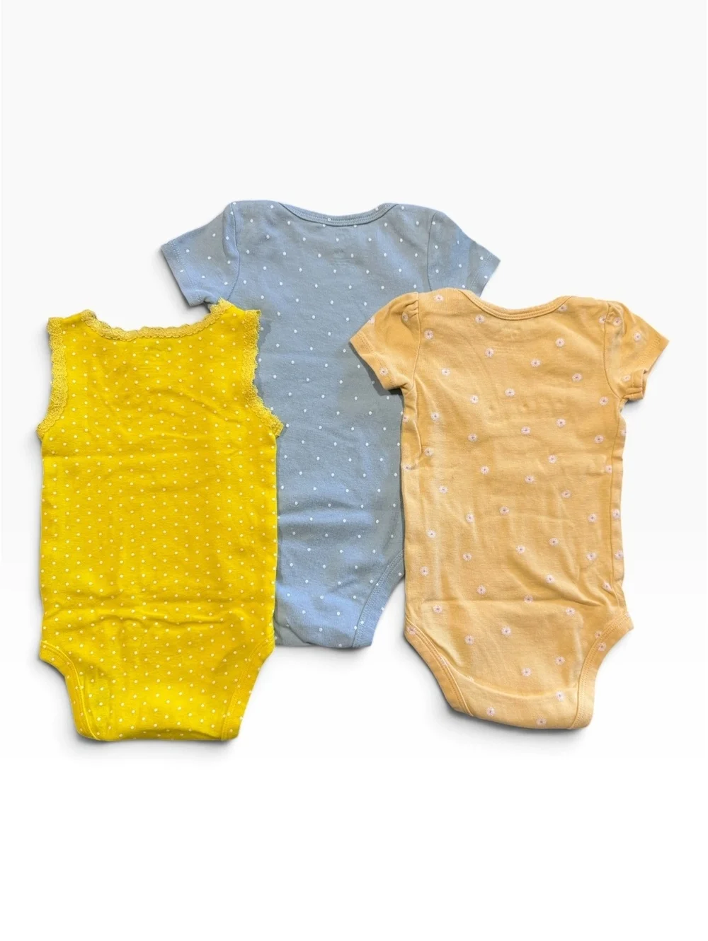 Carter's Baby Bodysuit Set 3 Pack, Size 9 mo Polka Dot Patterns